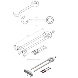 Pre-rinse shower maxum 1/2" lever mixer tap with spout product photo  S