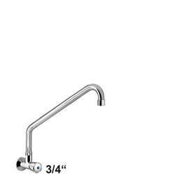 wall valve profi 3/4" with raised C-spout slanted | outreach 350 mm product photo