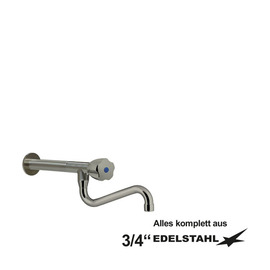 wall valve clarix 3/4" S-outlet below wall extension L 210 mm A 230 mm product photo
