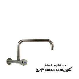 wall valve clarix C-spout straight hexagonal grip A 300 mm product photo