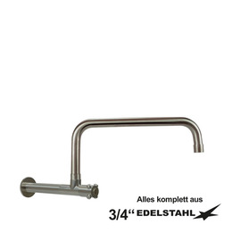 wall valve clasix 3/4" C-spout straight wall extension L 210 mm A 350 mm product photo