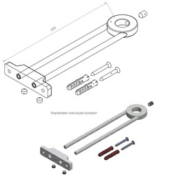 dish shower optimu 1/2" H 950 mm product photo  S