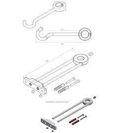 Pre-rinse shower praktic 1/2" two-handle mixer tap product photo  S
