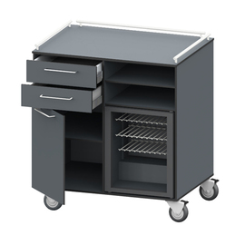 outdoor service station with fridge 42 ltr | wing door | 2 drawers product photo
