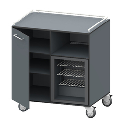 outdoor service station with fridge 42 ltr | wing door product photo