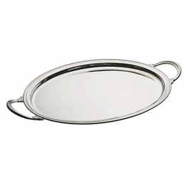 platter CLASSICA silver plated with handles oval  L 390 mm  x 290 mm product photo