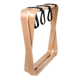 suitcase stand Curvy wood natural-coloured | 577 mm x 440 mm H 472 mm product photo  S