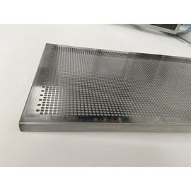 Perforated aluminum shelf 1200 x 400 mm - single support for bread shelf trolleys product photo