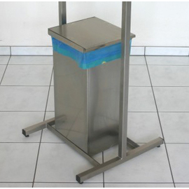 Waste bin for high table, without cover, 70 ltr, 290 x 290 x H 600 mm product photo