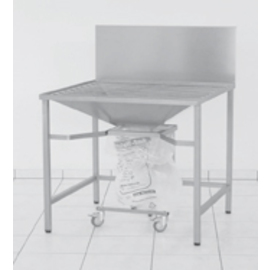 baking tray cleaning table with waste collector | upstand 300 mm at the back | 850 mm x 820 mm H 850 mm product photo