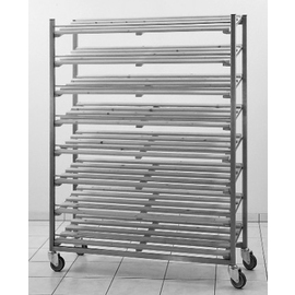 bread shelf trolley | 8 wooden grids | tilted L 1270 mm W 410 mm H 1650 mm product photo