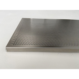 Stainless steel perforated shelf 1200 x 400 mm - single support for bread shelf trolleys product photo