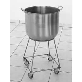 pot cart stainless steel | suitable for pot with a base Ø> 295 mm | 400 mm x 400 mm H 480 mm product photo
