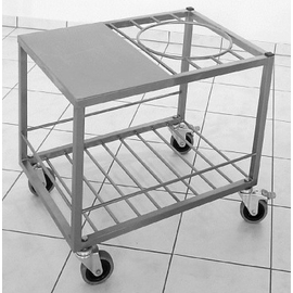 pot cart stainless steel with storage space | 520 mm x 700 mm H 600 mm product photo