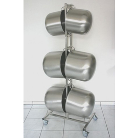 pot cart stainless steel | suitable for 6 containers | 700 mm x 500 mm H 1800 mm product photo
