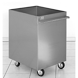 Flour trolley stainless steel suitable for 140 kg of flour | 500 mm x 650 mm H 760 mm product photo