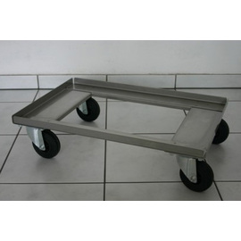 trolley stainless steel | suitable for bread crates 600 x 400 mm product photo