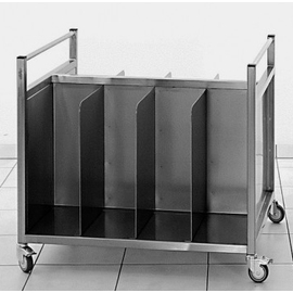 bag transporter stainless steel | suitable for 8 bags of 25 kg each | removal from both sides | 900 mm x 700 mm H 760 mm product photo