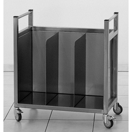 bag transporter stainless steel | suitable for 3 bags of 25 kg each | partitions | 700 mm x 350 mm H 760 mm product photo