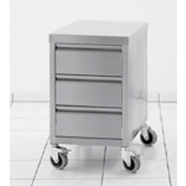 drawer unit wheeled with 3 drawers | tabletop | 405 mm x 630 mm H 760 mm product photo