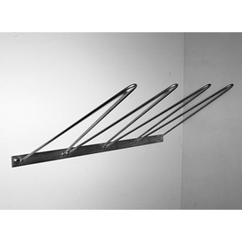 injection bag holder stainless steel for wall mounting 650 mm incl. fixing material | suitable for 4 piping bags product photo
