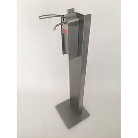 disinfectant dispenser | soap dispenser stainless steel | arm lever product photo