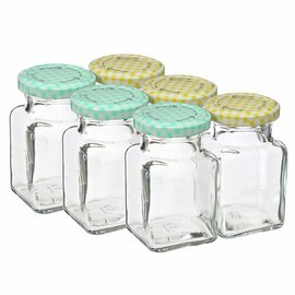 preserving jar 150 ml with screw cap lid colour multi-coloured Ø 57 mm H 96 mm product photo  S