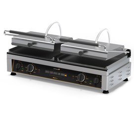 contact grill iToast-4 | 230 volts | cast iron • 1 x smooth | 1 x grooved • 2 x grooved product photo