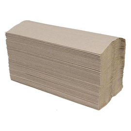 folded towels | pallet purchase recycled crepe paper natural white 1 ply 245 mm x 320 mm C-fold product photo