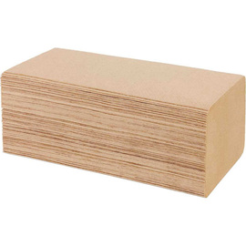 folded towels | pallet purchase V-fold 1 ply nature 250 mm x 230 mm 38 g/m² product photo