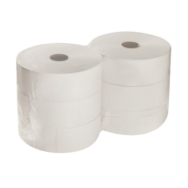 Jumbo toilet paper | pallet purchase recycled paper 2 ply white L 380 m product photo