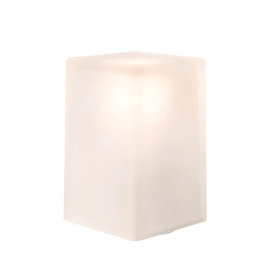 rechargeable table lamp NEOZ ICE Square 100 glass white Ø 110 mm H 175 mm product photo