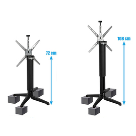 table Smart Level Table Moonstone height-adjustable wobble-free foldable Ø 700 mm product photo  S