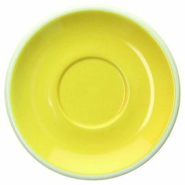 saucer ALBERGO porcelain yellow Ø 160 mm product photo