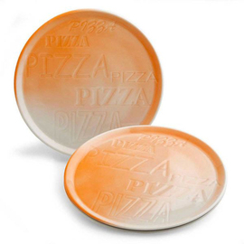 pizza plate Ø 330 mm porcelain orange product photo