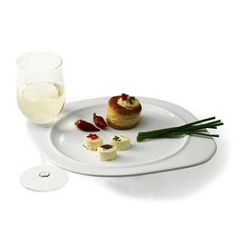 party plate Happy Hour porcelain white | 270 mm x 220 mm product photo