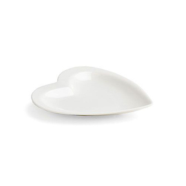 plate heart-shaped porcelain white | 140 mm x 130 mm product photo