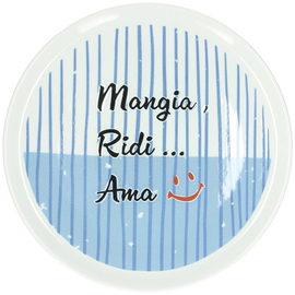 pizza plate CINZIA | porcelain | blue Ø 330 mm product photo