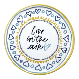 pizza plate lettering "Love in the air" | porcelain Ø 330 mm product photo