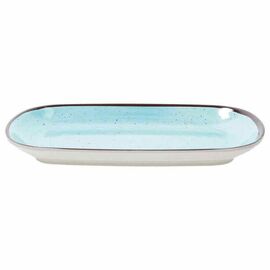 serving plate COLOURFUL oval blue 112 mm x 182 mm product photo