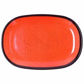 serving plate COLOURFUL oval orange 160 mm x 237 mm product photo