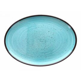 serving plate COLOURFUL oval blue 340 mm x 480 mm product photo