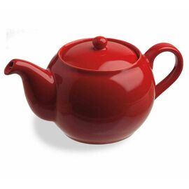 tea pot SPHERE porcelain 470 ml red product photo