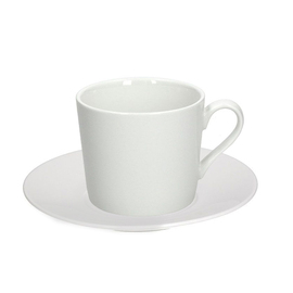 tea cup 200 ml with saucer SUN Luzia porcelain cream white product photo