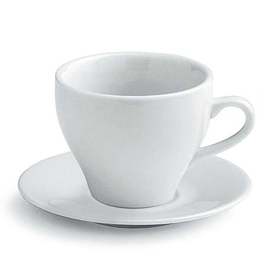 tea cup with saucer VESUVIO porcelain white product photo