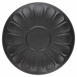 Macchiato saucer | cappuccino saucer VULCANIA BLACK Ø 160 mm porcelain product photo