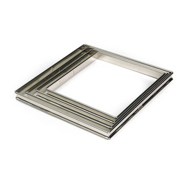 baking frame stainless steel square 200 mm x 200 mm H 20 mm product photo