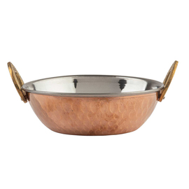 serving bowl 890 ml stainless steel copper Ø 160 mm H 55 mm product photo