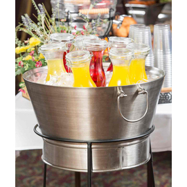 beverage tub 41.4 ltr stainless steel double-walled with stand product photo  S