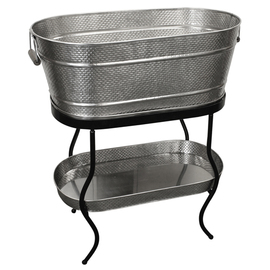beverage tub 48.3 ltr stainless steel with stand | condensed water tray product photo